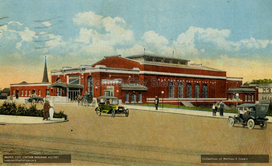 Postcard: Pawtucket-Central Falls Station, Pawtucket, Rhode Island